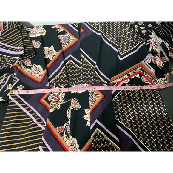 EMME MARELLA Dress Printed Belted Multicolor Dress sz. IT48  US 12 - Picture 9 of 11